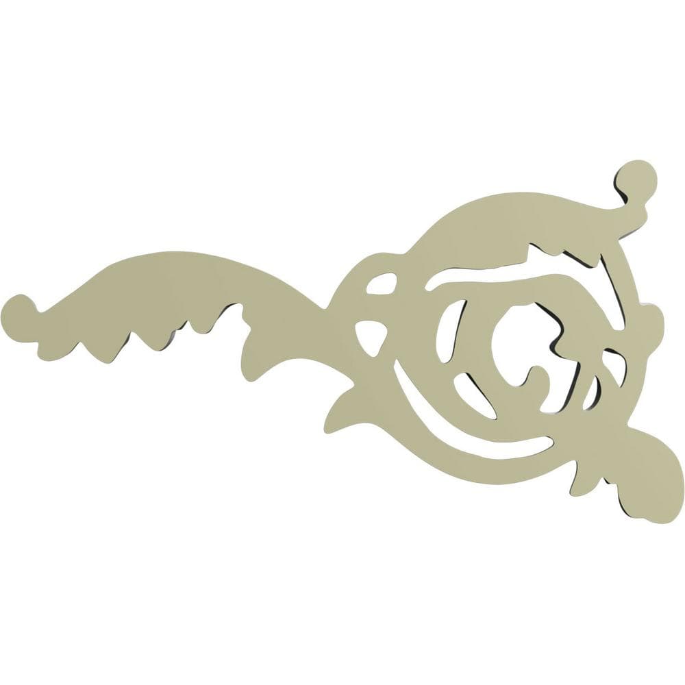 Primed Polyurethane Leaf Scroll Architectural Onlay