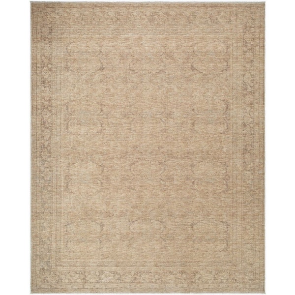 Livabliss Galey Alix Fetscher V Vintage Damask Dusy Sage 9 ft. x 12 ft. Area Rug