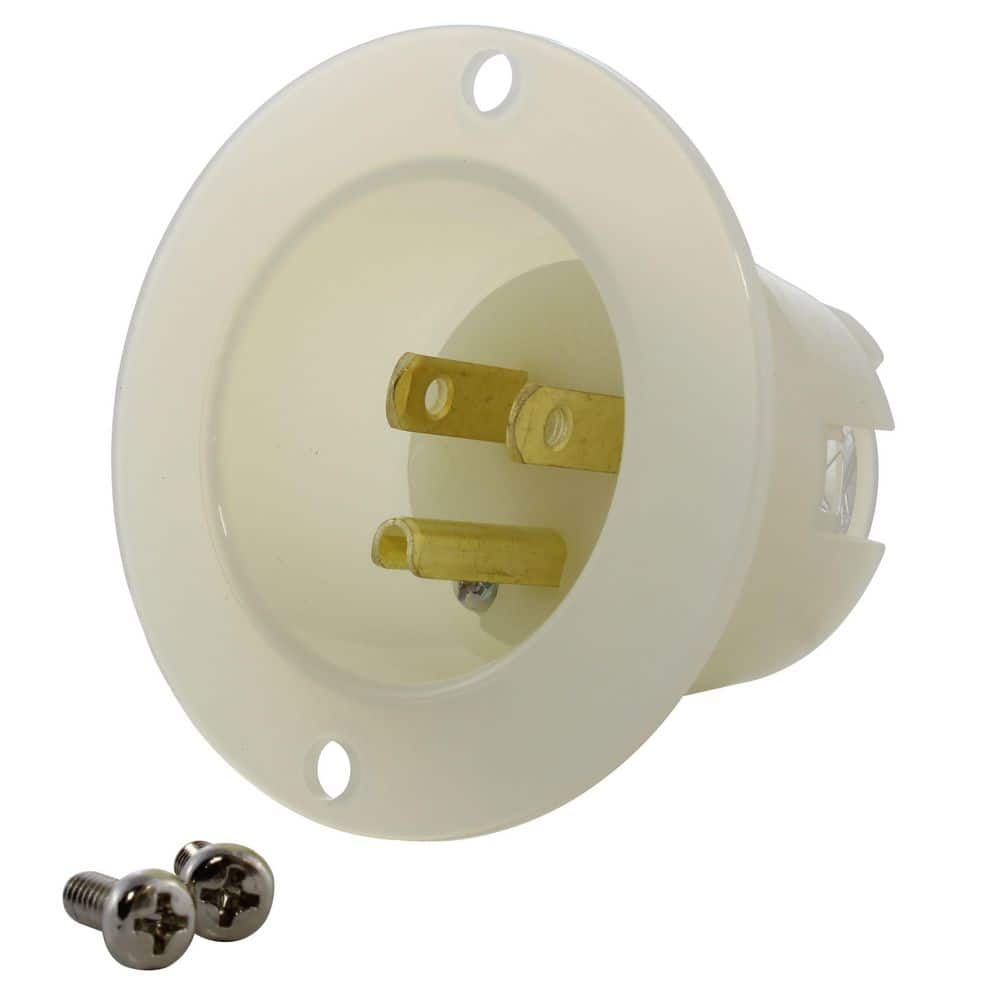 15A 125 Volt NEMA 5-15P Flanged Power Input Inlet price history on PriceWatchPro