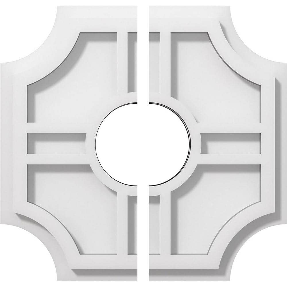 1 in. P X 3-1/4 in. C X 10 in. OD X 3 in. ID Haus Architectural Grade PVC Contemporary Ceiling Medallion, Two Piece price history on PriceWatchPro