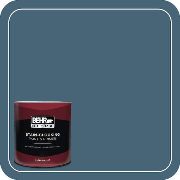 BEHR ULTRA 1 qt. Home Decorators Collection #HDC-WR15-6 Winter Evening Flat Exterior Paint & Primer
