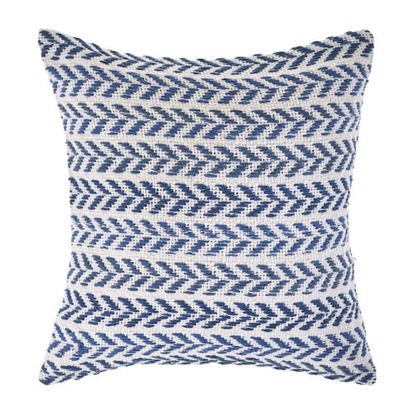 Unbranded Adina Chevron Lilac and Green 18 in. Standard Indoor Throw Pillow Spring Day