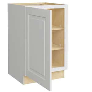 Grayson Pacific White Painted Plywood Shaker Assembled Base Kitchen Cabinet FH Sft Cls L 21 in W x 24 in D x 34.5 in H