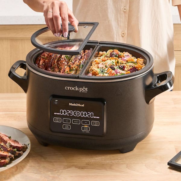 Crock-Pot Speckled Black Slow Cooker with Multi Meal