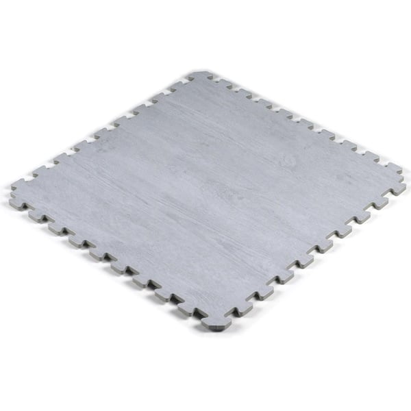 Greatmats Foam Tiles Stone Gray Wood Grain 24 in. W x 24 in. L Foam Home Interlocking Floor Tile (58.12 sq. ft.) (Case of 15)