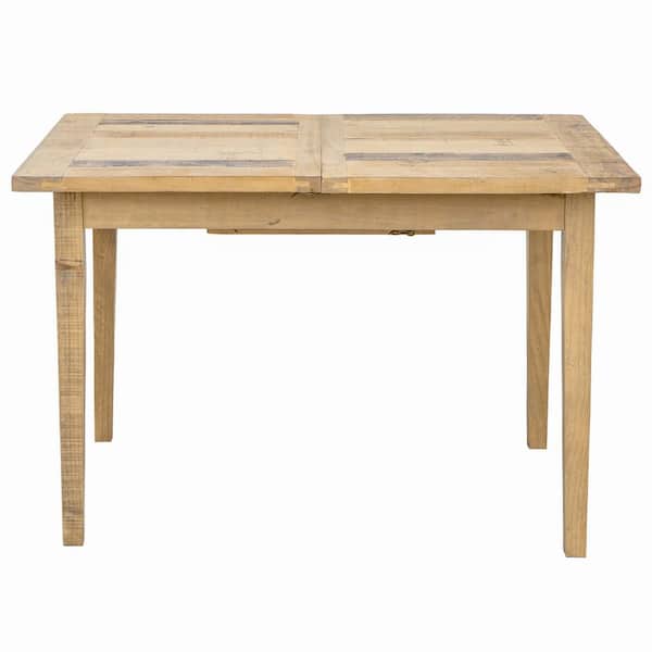 Andmakers Ashford 62 In Brown Rectangular Reclaimed Wood Extension Dining Table 1 Piece Tw Eg Tab12 Rn The Home Depot Andmakers Ashford 62 In Brown, How Big Does A Round Table Need To Be Seat 62