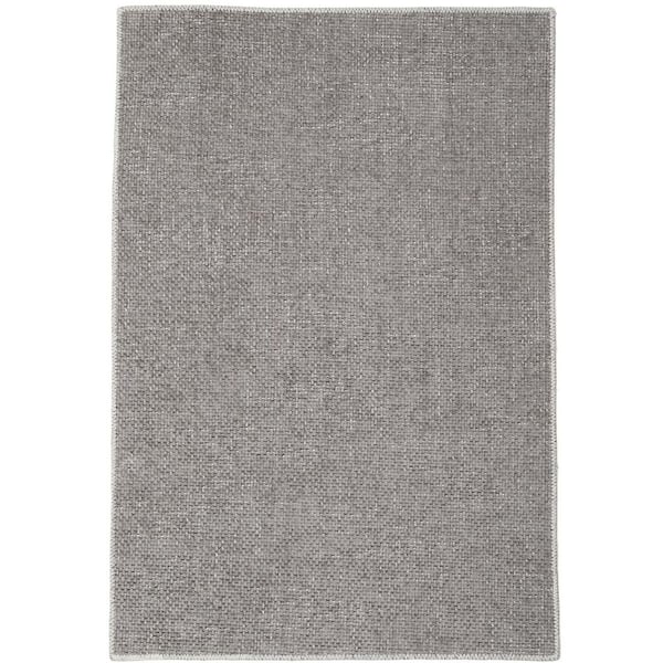 Garvee Modern Solid Rug Machine Washable Rug Low Pile Floor Cover Anti-stain Non-slip for Bedroom Hallway Khaki，9X12ft