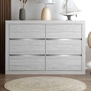 Best Master Furniture Barbara 7-Drawer Sedona Silver Dresser 38.5