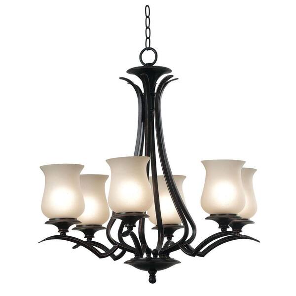 Kenroy Home Bienville 6-Light Oil Rubbed Bronze Chandelier-DISCONTINUED
