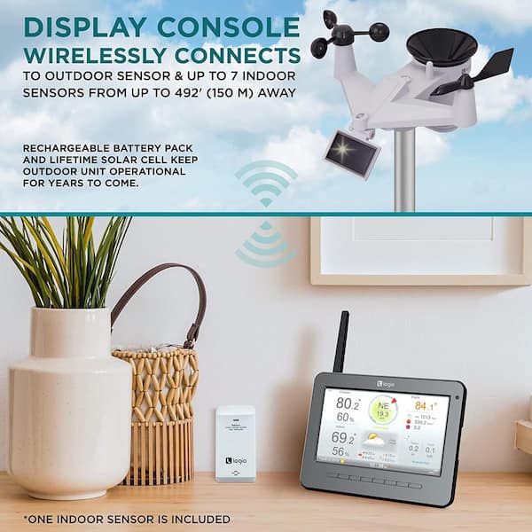 7-in-1 Wireless Self-Charging Weather Station with Wi-Fi® – Logia