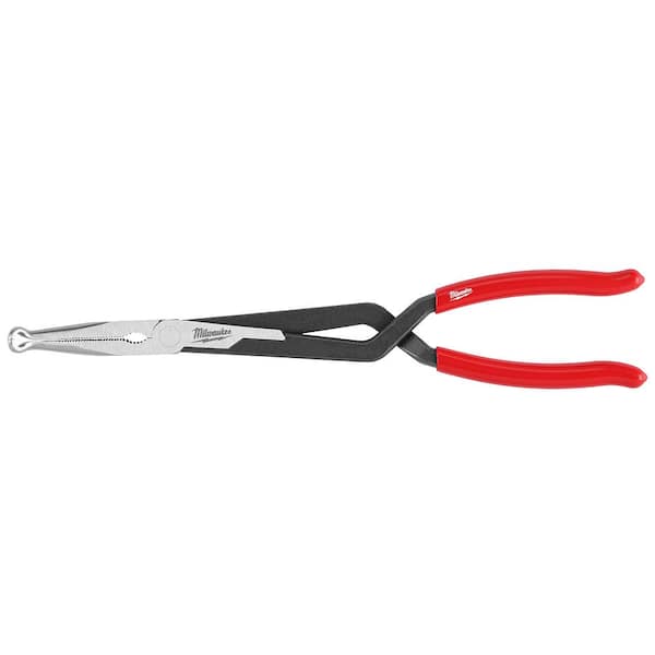 Milwaukee 13 in. Long Needle Nose Pliers with 5/16 in. Hose Grip and Slip Resistant Grip