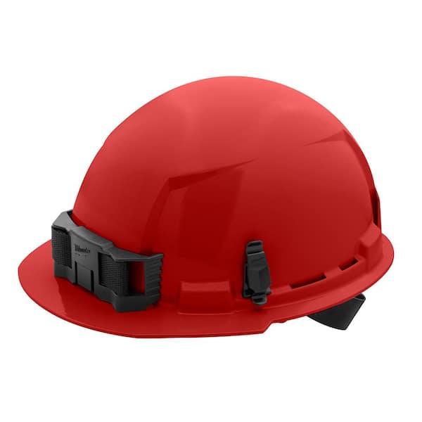 Milwaukee BOLT Red Type 1 Class E Front Brim Non-Vented Hard Hat with 4-Point Ratcheting Suspension (5-Pack)
