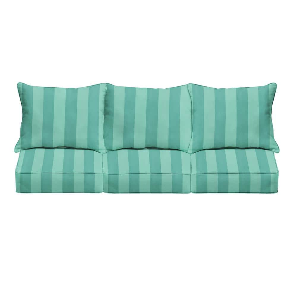 SORRA HOME 27 in. x 30 in. Deep Seating Indoor/Outdoor Couch Pillow and ...