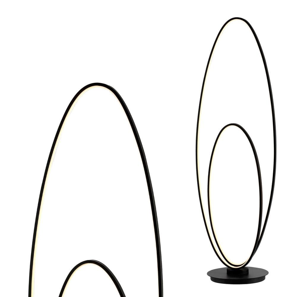 Black Arc Dimmable LED Floor Lamp