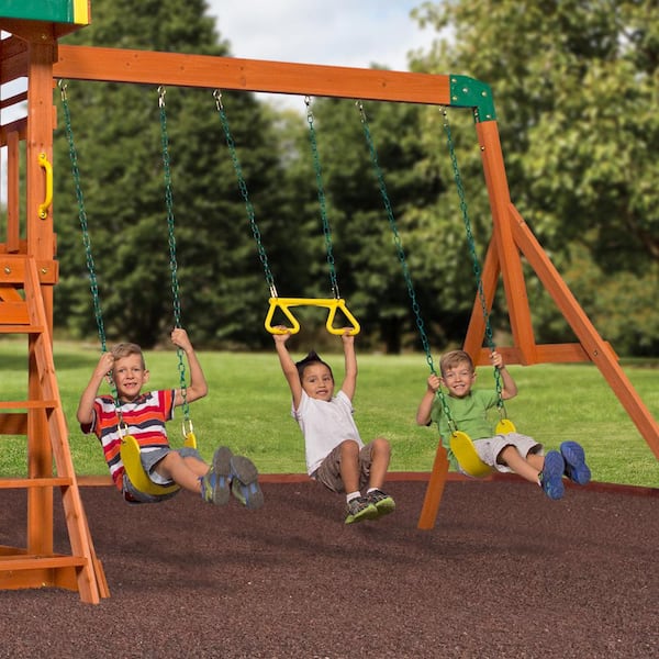 oakmont cedar swing set