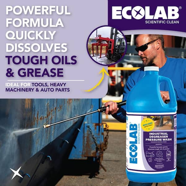 1 Gal. Industrial Degreaser Pressure Wash Concentrate, Advanced clean for Commercial, Automotive and Equipment (4-Pack)