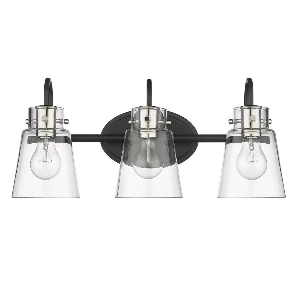 Acclaim Lighting Bristow 20.75 in. 3-Light Matte Black and Polished ...