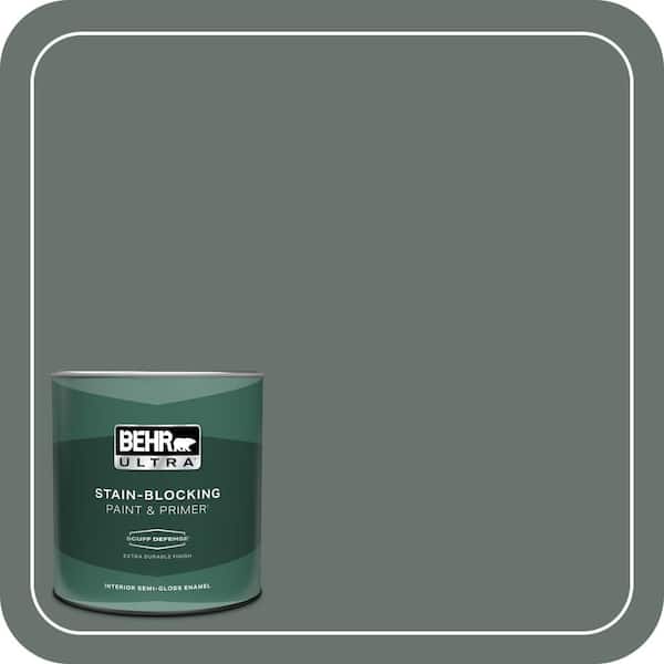 BEHR ULTRA 1 qt. #PPU12-18 Heritage Park Extra Durable Semi-Gloss Enamel Interior Paint & Primer
