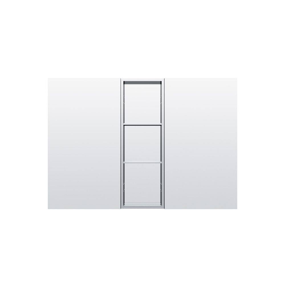 52 in. W x 36 in. H Rectangular Chrome Aluminum Medicine Cabinet with Mirror price history on PriceWatchPro