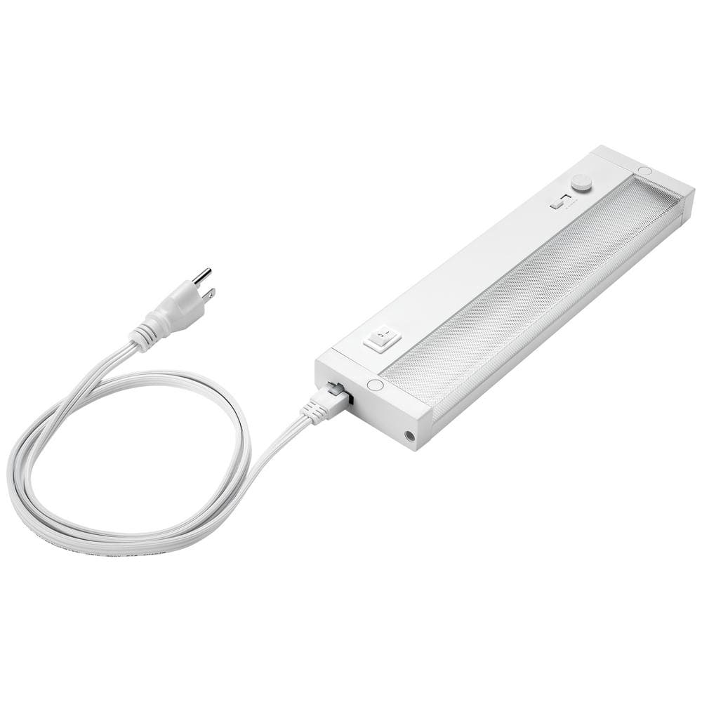 12" White Metal LED Dimmable Under Cabinet Light
