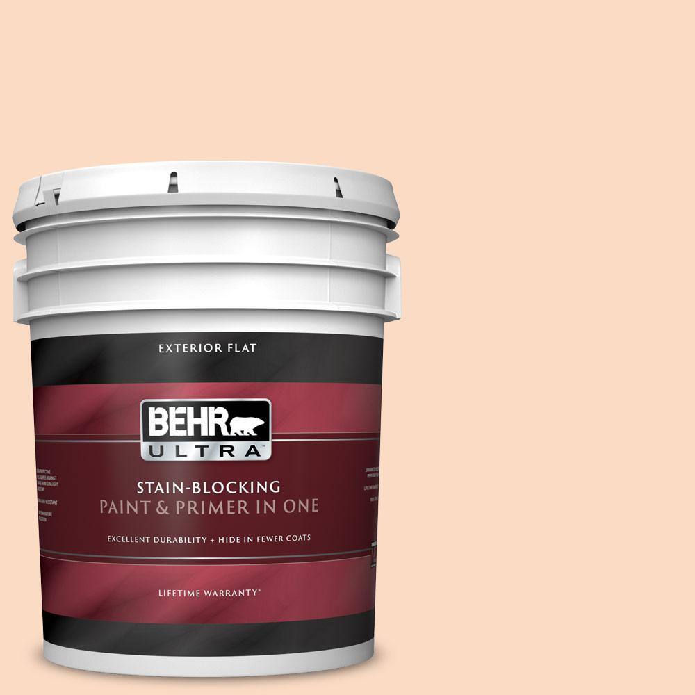 BEHR ULTRA 5 gal. 250A3 Whispering Peach Flat Exterior BEHR ULTRA 5 gal. 250A3 Whispering Peach Flat Exterior