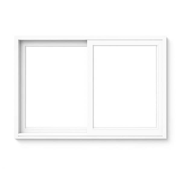 Teza Sliding Window 36 in. x 18 in. Universal/Reversible Aluminum Sliding Window with Screen White
