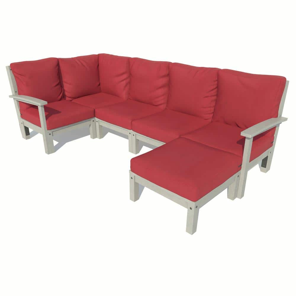 Highwood Bespoke Deep Seating 6Piece Plastic Outdoor Sectional Set