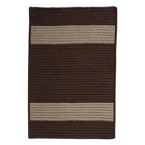 Home Decorators Collection Cafe Milano Chocolate 2 ft. x 3 ft. Braided Indoor/Outdoor Area Rug