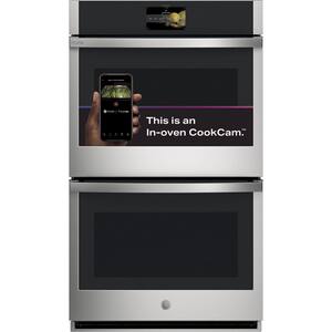 Profile 30 in. Smart Double Electric Wall Oven with Convection Self Cleaning in Stainless Steel