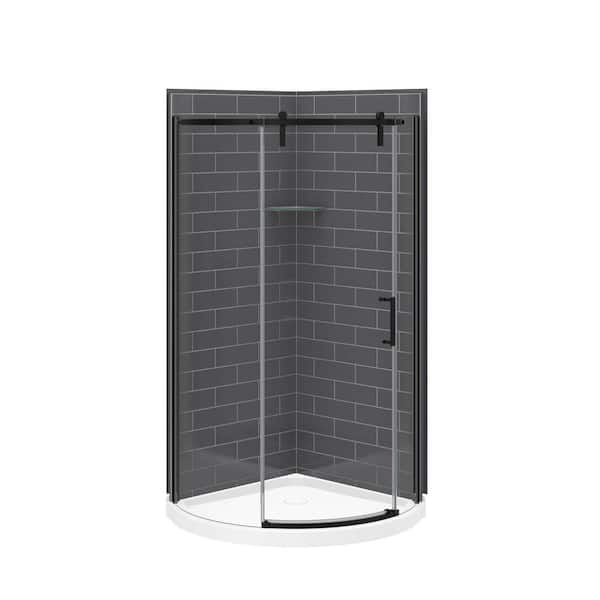 トップス RECOGNIZE XL Manhattan Record MURO Manhattan 31-33 x 68 in. 6 mm Pivot Shower Door for Alcove