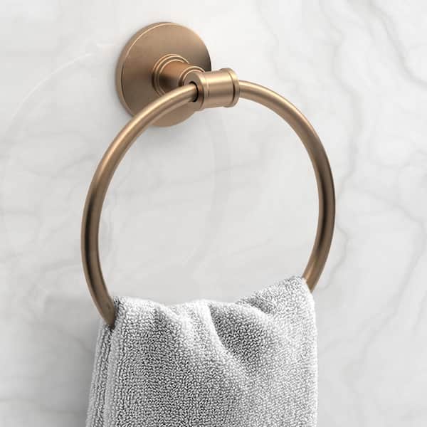 Moen Genta Towel Ring in Bronzed Gold