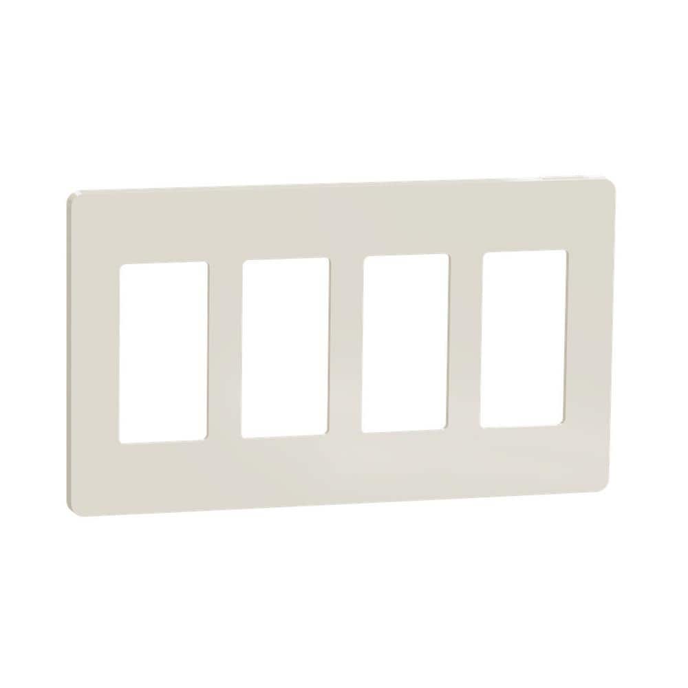 X Series 4-Gang Standard Size Screwless Rocker Light Switch Wall Plate Cover Plate Matte Light Almond price history on PriceWatchPro