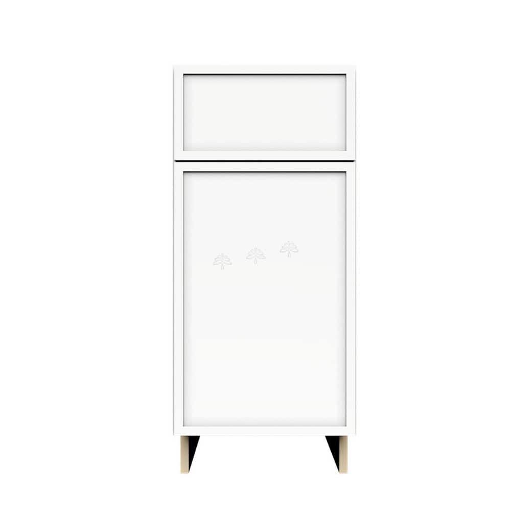 Slim Shaker Assembled 9 in. W x 34.5 in. H x 24 in. D Base Kitchen Cabinet in White price history on PriceWatchPro