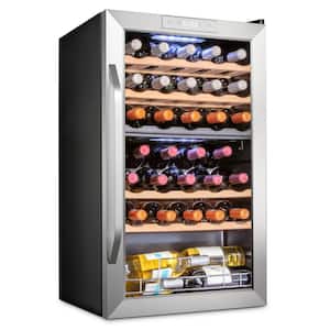 Ivation Cellar Cooling Unit Wine Fridge in Stainless Steel (28 Bottles)  IVFWCC281WSS - The Home Depot