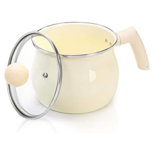 Nagpew Series 2 qt. Stock Pot with Lid, Non-Stick Sauce Pan, Dishwasher Safe, Induction Compatible, Elegant Design