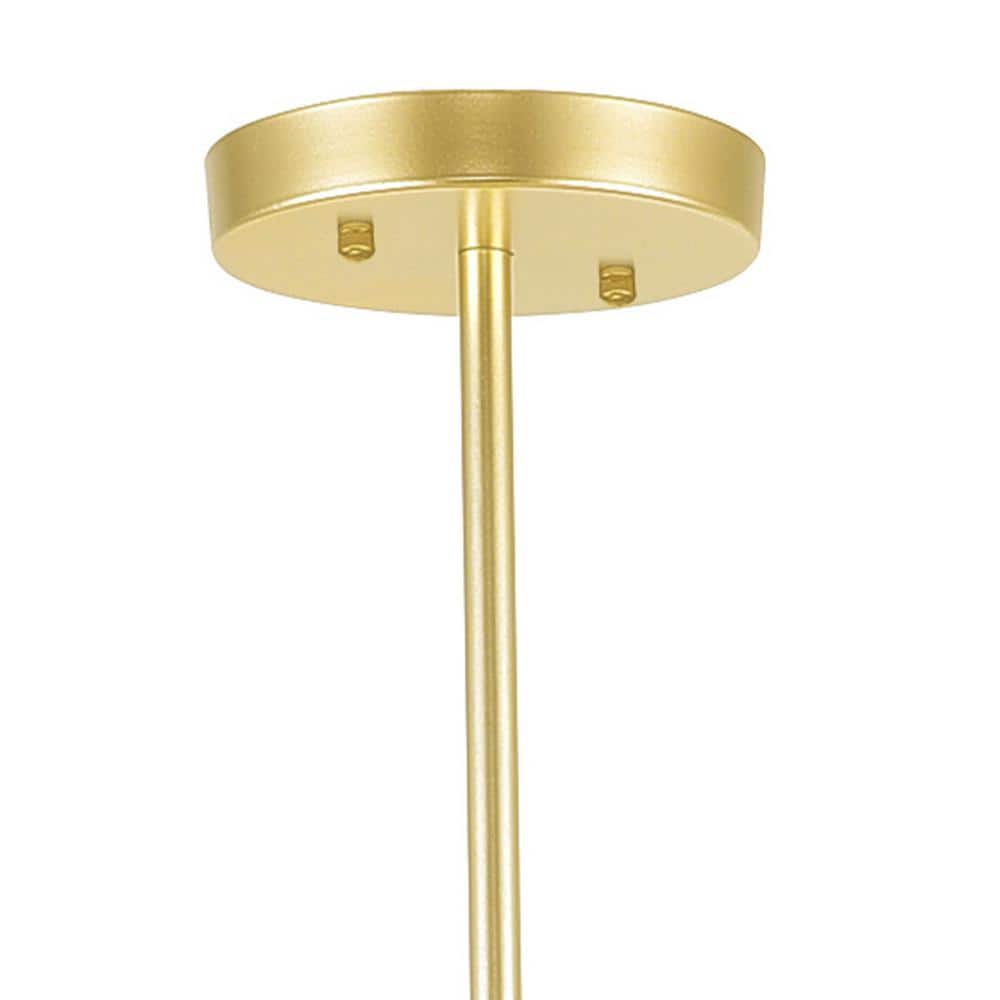 Savannah 16" Gold Leaf Metal Sputnik Chandelier
