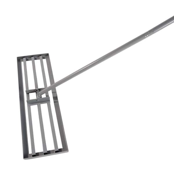 Unbranded 79.5 in Metal Handle Lawn Leveling Rake with, Lawn Leveler for Garden, Backyard, Farm, Golf Course & Yard Sand