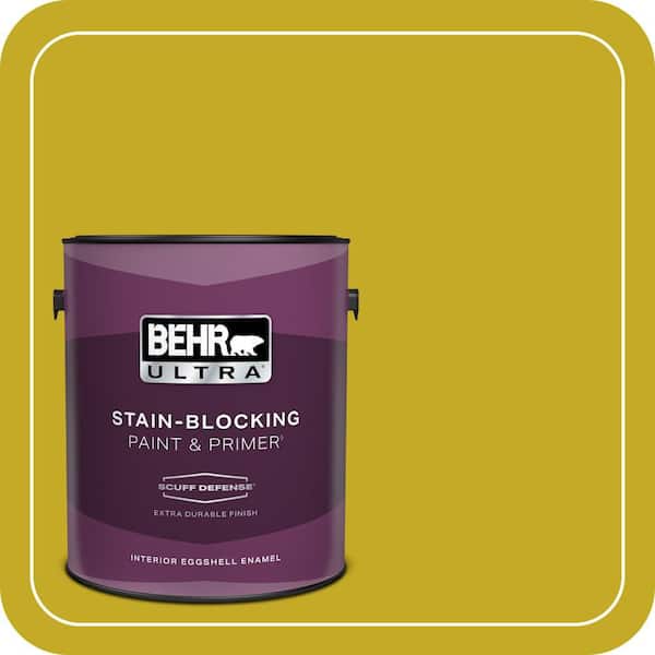 BEHR ULTRA 1 gal. Home Decorators Collection #HDC-MD-03 Citronette Extra Durable Eggshell Enamel Interior Paint & Primer