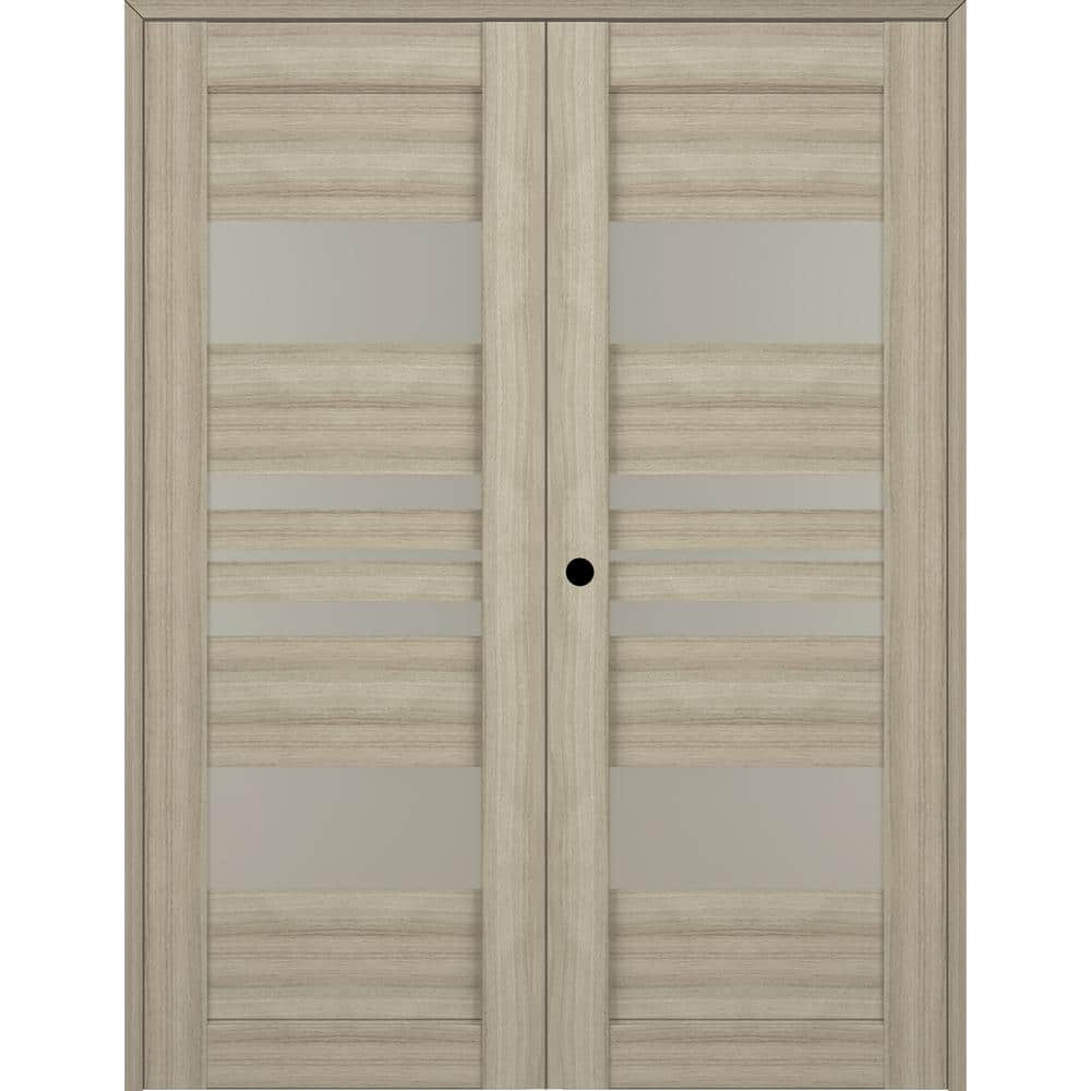 Romi 36 in. x 84 in. Right Hand Active 5-Lite Shambor Wood Composite Double Prehung Interior Door price history on PriceWatchPro