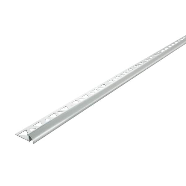 Bright Clear 1.44 in. W x 96 in. L Aluminum 3/8 in. Bullnose Trim