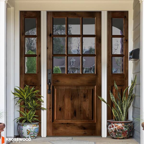 Krosswood Doors 64 in. x 80 in. Rustic Knotty Alder Krosswood Doors 64 in. x 80 in. Rustic Knotty Alder