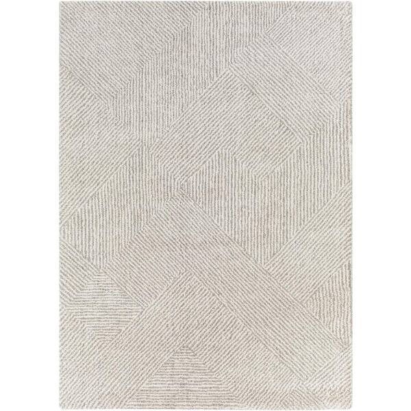 Zora Cream Geometric 4 ft. x 6 ft. Indoor Area Rug