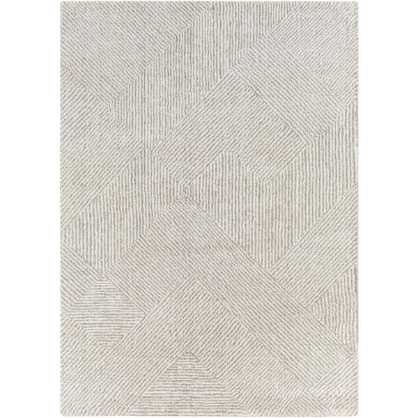 Zora Cream Geometric 9 ft. x 12 ft. Indoor Area Rug