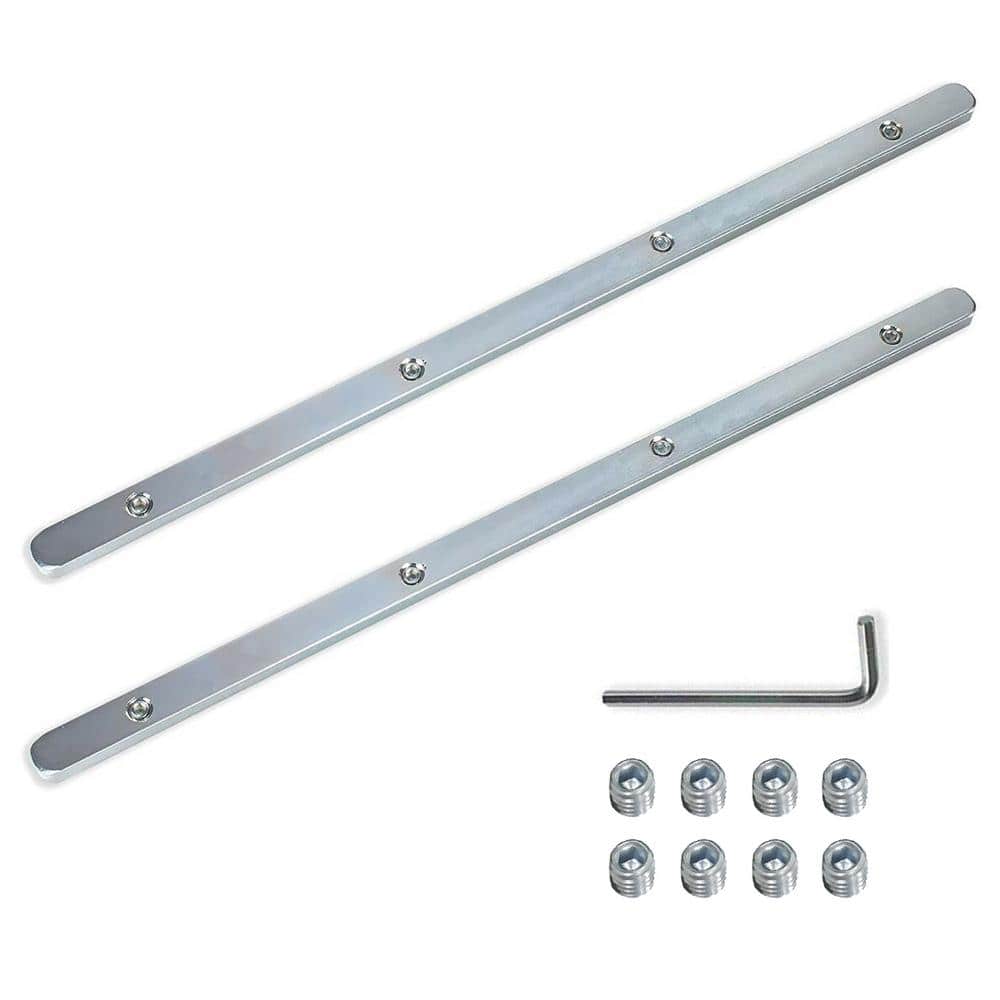 POWERTEC 32 in. Dual Track Rail Aluminum Combo T-Track and Miter Track for  Woodworking 71359 - The Home Depot