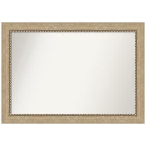 Astor Champagne 41 in. W x 29 in. H Rectangle Non-Beveled Framed Wall Mirror in Champagne