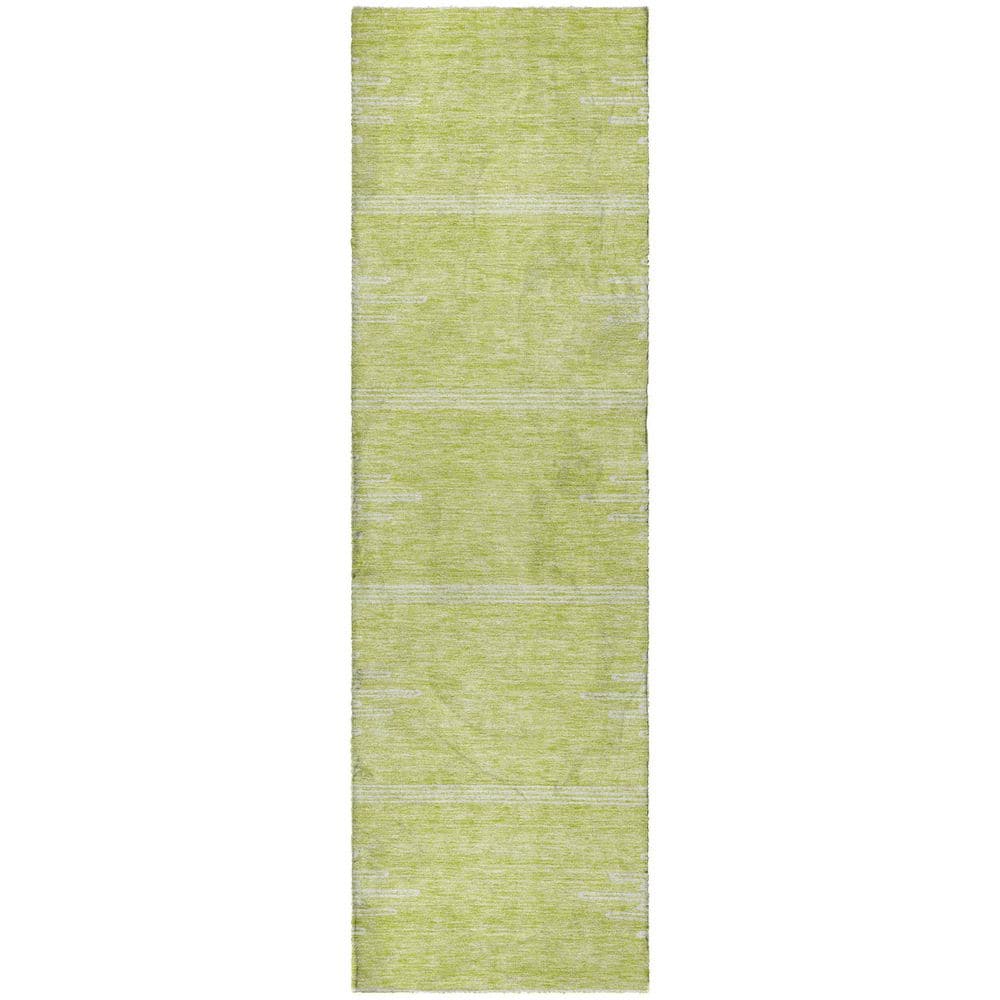 Dream Shag Premium Machine Washable Abstract ADS647 Aloe 2 ft. x 7 ft. Runner Rug price history on PriceWatchPro