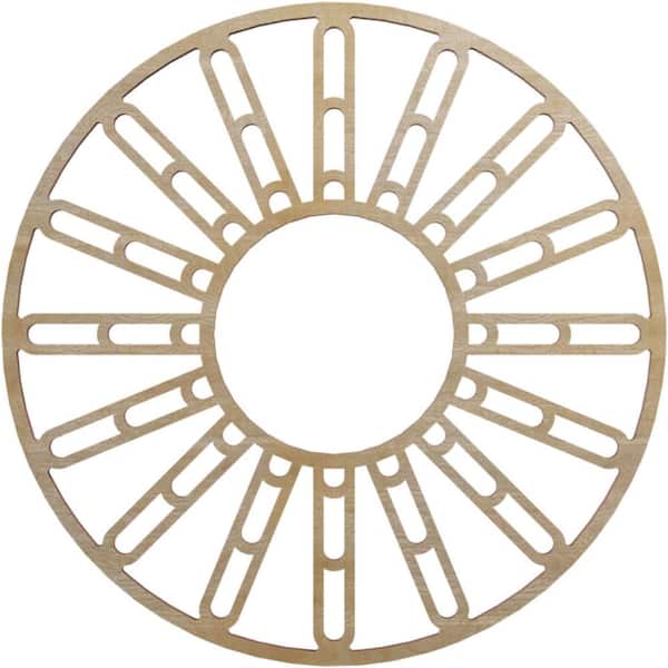 Ekena Millwork 0.25 in. x 5.75 in. x 16 in. Wood Medallion Moulding