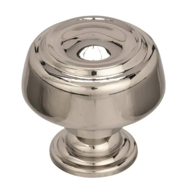 Amerock Kane 1-5/8 in. (41mm) Classic Polished Nickel Round Cabinet ...