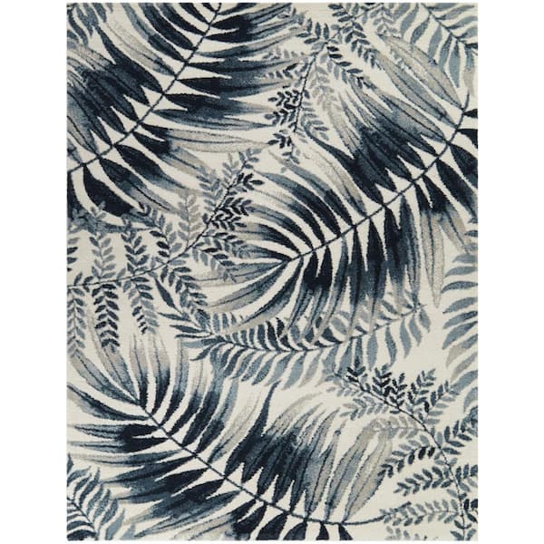 BALTA Baumann Blue 8 ft. x 10 ft. Floral Area Rug