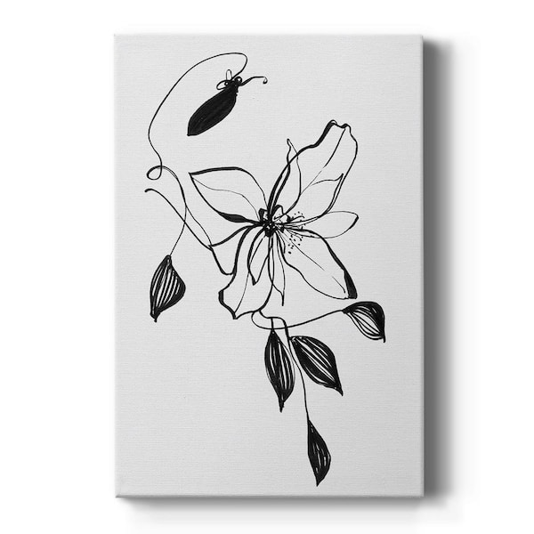 Wild Clematis I By Wexford Homes Unframed Giclee Home Art Print 60 in. x 40 in.
